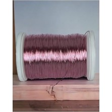 Storemax Filografi 0.30 MM(100GR-150M) Bakır Üstü Gümüş Kaplı Pudra Pembe Renkli Filografi Teli