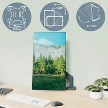 Storemax Yerden Tasarruf Sağlayan Tekli Monitör Kolu, 64890089, Gri