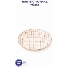 Storemax Cupid Kareli Tabak Pasta Sunum Tabağı 21 cm