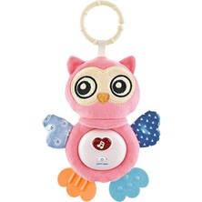 Storemax Bebek Yatıştırıcı Oyuncak, Işıklı ve Müzikli, Duyusal Gelişim, Peluş Uyku Arkadaşı, 22 cm (Pembe)