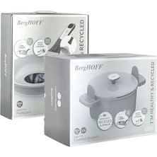 Storemax Kapaklı Yapışmaz Derin Tencere 24 cm ve Kızartma Tavası 24 cm Smoked Grey