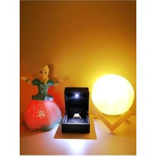 Storemax Işıklı Yüzük Kutusu Kalpli Yüzük, Rcb Led, 3D LED Küre Gece Lambası Halay Çeken