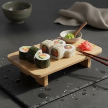 Storemax 20X33CM Ayaklı Bambu Kesme ve Sunum Tahtası – Yükseltilmiş Doğal Ahşap Servis Tabağı | Kahvaltı, Sushi, Peynir Sunumluk, Charcuterie Board | Çevre Dostu Mutfak ve Sofra Aksesuarı