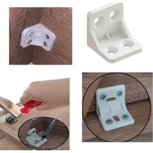 Storemax Plastik L Köşe Bağlantı Aparatı, L Plastik Gönye Köşebent Siyah 25 Adet