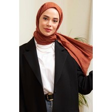 CS İlkim Bambu Kraş Şal Modeli-Kiremit