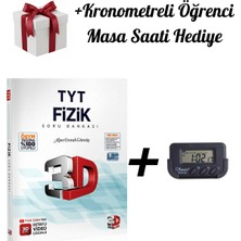 3D Yayınları 2026 Tyt Fizik Soru Bankası + Kronometreli Öğrenci Masa Saati Hediyeli