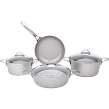 Storemax Vilma Gri 7 Parça Tencere Seti