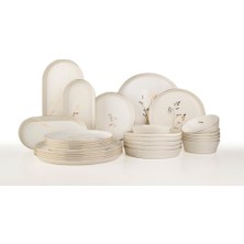 Storemax Porselen V-Form 27 Parça Yemek Takımı Angelica