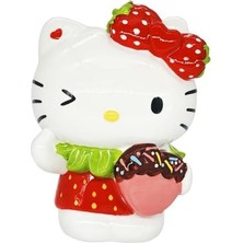 Storemax Blue Sky Clayworks Hello Loves You With Strawberry Bow Sevimli Göz Kırpma Heykelcik