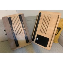 Storemax Axolotl Supplyplus Safir Telefon Tablet Bölmeli Katlanır Ayaklı Minderli Laptop Sehpası Bilgisayar Çalışma Masas