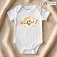 Angel Melek Desenli %100 Organik Pamuk Bebek Body - Oeko-Tex Sertifikalı