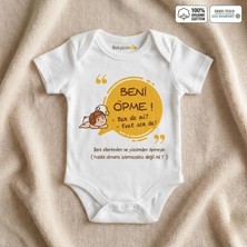 Beni Öpme Baskılı %100 Organik Pamuk Bebek Body - Oeko-Tex Sertifikalı