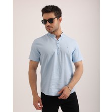 Citra Likralı Dabıl Kumaş Esnek Yapılı Kısa Kollu Erkek Gömlek