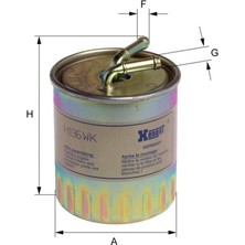 Rose Mercedes W220 W163 OM628 Yakıt Filtresi - - - HNG_H136WK