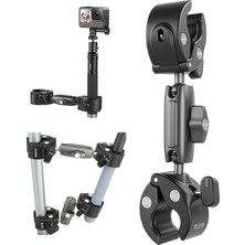 Storemax Top Kelepçe Montaj Çubuk Direği Bisiklet Bisiklet Motosiklet Gidon Tüp Tutucu Aksesuarları Hero 13 12 11 10 9 8, Djı Osmo Action 5 Pro 4 3 X3 X4 Go3 Ace Pro ile Uyumlu
