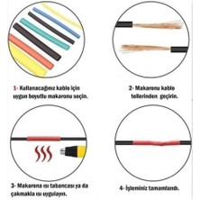 Storemax 560 Parça Isıyla Daralan Makaron Kablo Koruyucu Set, Elektrik Kablosu Için Dayanıklı Koruyucu, Kutulu, Çeşitli Boyutlarda