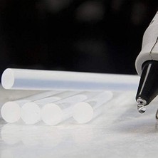 Storemax Şeffaf Silikon Çubuğu Standart Kalın 11MM x 21.5cm – 10'lu Paket Çubuk Silikon