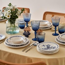Storemax Vanessa Porselen 24 Parça 6 Kişilik Yemek Takımı Mavi