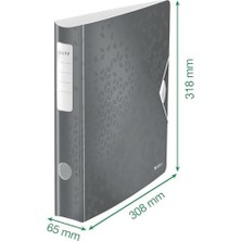 Storemax Telli Dosya, Metalik Kırmızı, A4 Klasör, Kavisli Sırt, 65 mm Genişlik, Elastik Sabitleme, Hafif Poli Köpük Malzeme, 11070026