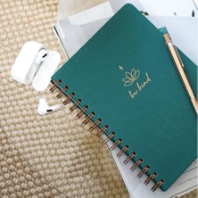 Storemax A5 Spiralli Sert Kapak Noktalı Tarihsiz Not Defteri Koyu Yeşil