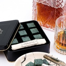 Storemax Granit Eskitme Viski Taşı Metal Kutulu, Doğal, Sulandırmadan Soğutur (9 Adet) Yeniyıl Yılbaşı Hediye