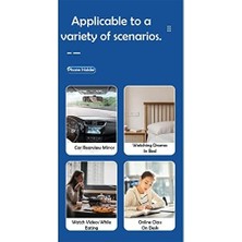 Storemax Gn-47 Araç Içi Dikiz Aynası Telefon Tutucu Otomatik Sıkıştırma Her Yöne Döner