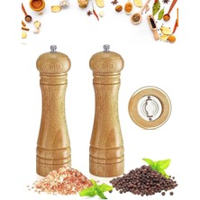 Storemax Doğal Ahşap Değirmen Karabiber Tuz Kahve Baharat Öğütücü Manuel El Değirmeni