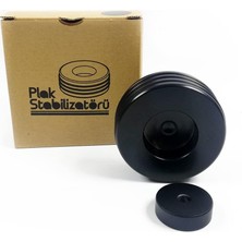 Storemax Plak Stabilizatörü 1 W Güç ve 10 cm Çap ile Ahşap Siyah Renkli Hoparlör Adaptörü