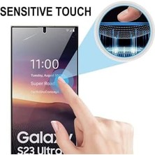 Storemax Galaxy S23 Ultra ile Uyumlu Polymer Tam Kaplama Ekran Koruyucu – Esnek Tpu Film, Kavisli Full Cover, Çizilmeye Dayanıklı