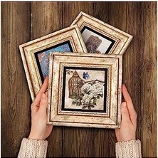 Storemax Kelebekli Çiçek Taş Duvar Tablosu - Çerçeveli Taş Tablo - Dekoratif Duvar Sanatı - Modern Ev ve Ofis Duvar Dekoru T3-04