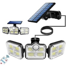 Storemax Solar Güneş Enerjili 122 Ledli Hareket Sensörlü Bahçe Aydınlatma Sokak Lambası Solar