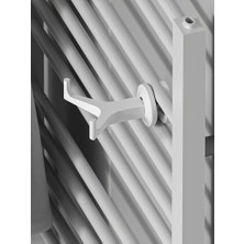 Storemax Yeni Nesil,banyo Askısı, Bornoz Askısı, Kolay Kurulum, Havlu Kıyafet Askıs, V Şeklinde(2 Adet) (Beyaz)