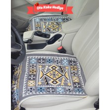 Obam Oto Koltuk Kılıfı (Çift Taraflı )Yıkanabilir Araba Takımı Kilim Kırçıllı Gri Renk FİAT,WW,OPEL,HYUNDAİ,BMW,MERCEDES,HER ARACA UYGUN