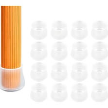 Storemax 24 Adet Şeffaf Silikon Bacak Koruyucu Kapak Seti | Kaymaz, Sessiz, Yuvarlak Mobilya Ayak Kılıfı | Zemin Koruma Için Şeffaf Silikon Ayak Pedleri | Masa Ayak Uyumlu