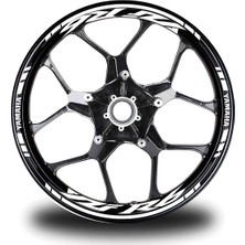 Beyaz Yamaha R6 Jant Sticker Etiket