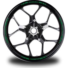 Suzukı Yazılı Kısa Dış Şerit 16'lı Tek Renk Jant Sticker Modeli