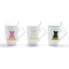 Just Cheap Store Ayıcık Tasarımlı Porselen Kupa Bardak