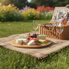 Storemax Bambu Peynir ve Kesim Sunum Tahtası Yuvarlak 27,5cm*27,5cm*1,5cm - Ahşap Peynir, Kesme Tahtası ve Sunum Tepsisi