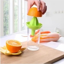 Storemax 2'si 1 Arada Pratik Narenciye Sıkacağı, Hunili Limon Portakal Sıkma Aparatı, Yeşil ve Sarı
