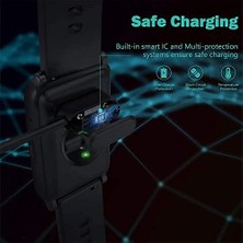 Storemax Fit 2 ile Uyumlu Akıllı Saat Için Manyetik USB Şarj Kablosu Fit 2 ile Uyumlu Kablo Beyaz