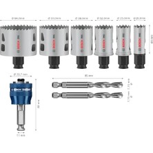 Storemax 9 x Pro Multi Material Power Plus Delik Açma Testeresi Seti, Şeffaf Kılıf (Yumuşak Ahşap, Alçıpan Duvar Için, Çap 20 – 64 Mm, Profesyonel Aksesuar, Matkap/tornavida)