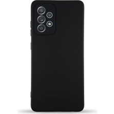 Storemax Kzy Iletişim Galaxy A32 ile Uyumlu Kapak Içi Kadife Kamera Korumalı Lansman Silikon Kılıf - Siyah