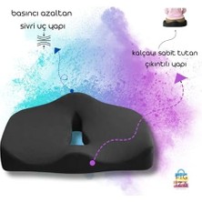 Storemax Ortopedik Basur Minderi Visco Posture Lüks Ortopedik Oturma Minderi,, Siyah, Standart