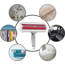 Storemax Hazneli Kedi Köpek Tüy Toplayıcı Kırmızı - Halı, Yatak, Koltuk, Giysi, Toz ve Kıl Temizleyici - Pratik ve Dayanıklı