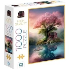 Storemax Pembe Ağaç 1000 Parça 2,2mm Kalınlık 48X68CM Profesyonel Hobi Puzzle Yapboz Serisi