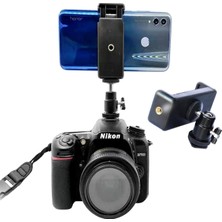 Storemax Cep Telefonu Klipsi Tutucu, Metal Cep Telefonu Tutucu Klipsi 360° Bilyalı Başlık 1/4 Inç Dişli, Fotoğraf Severler Için Hafif, Sağlam