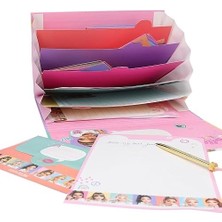 Storemax 12717 Shots - Mektup Kağıdı Seti, Bölmeli Dosyada, 24 Mektup Sayfası ve Zarf Dahil, Çok Renkli