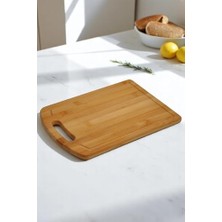 Storemax Bambu Serisi Oluklu Antibakteriel Yıkanabilir Bambu Doğrama Tahtası 2'li Set