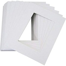 Storemax 25 Adet 8 x 10 Beyaz Resim Mat Mat Beyaz Core Schraegschnitt Için 5 x 7 Foto + Arka Taraf + Toz Torbası