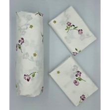 Pınarhome collection %100 Organik Pamuk Kumaş Lastikli Çarşaf+Yastık Kılıfı Köşe Derinliği 28-30 Cmyeni Sezon